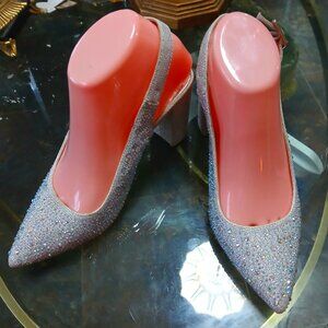 Elegant Silver Women's Shoes sz 7